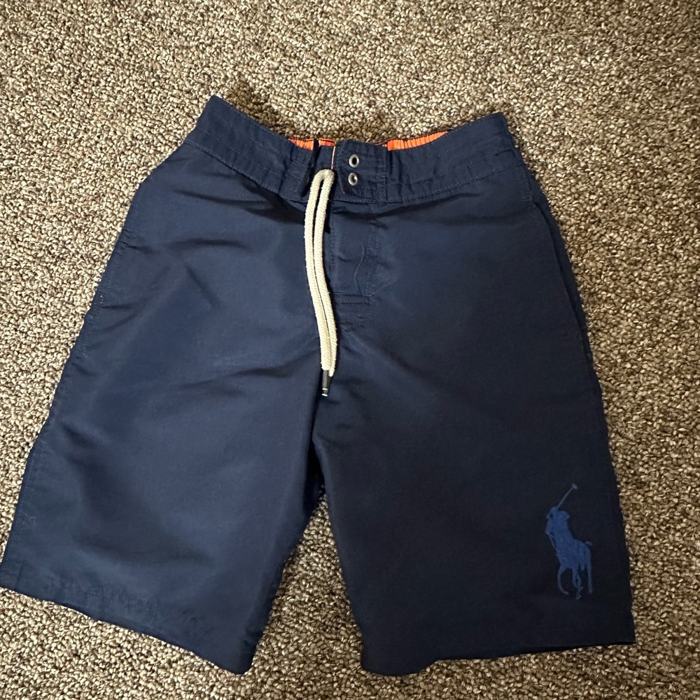 Boys dark blue Ralph Lauren Swim Trunks